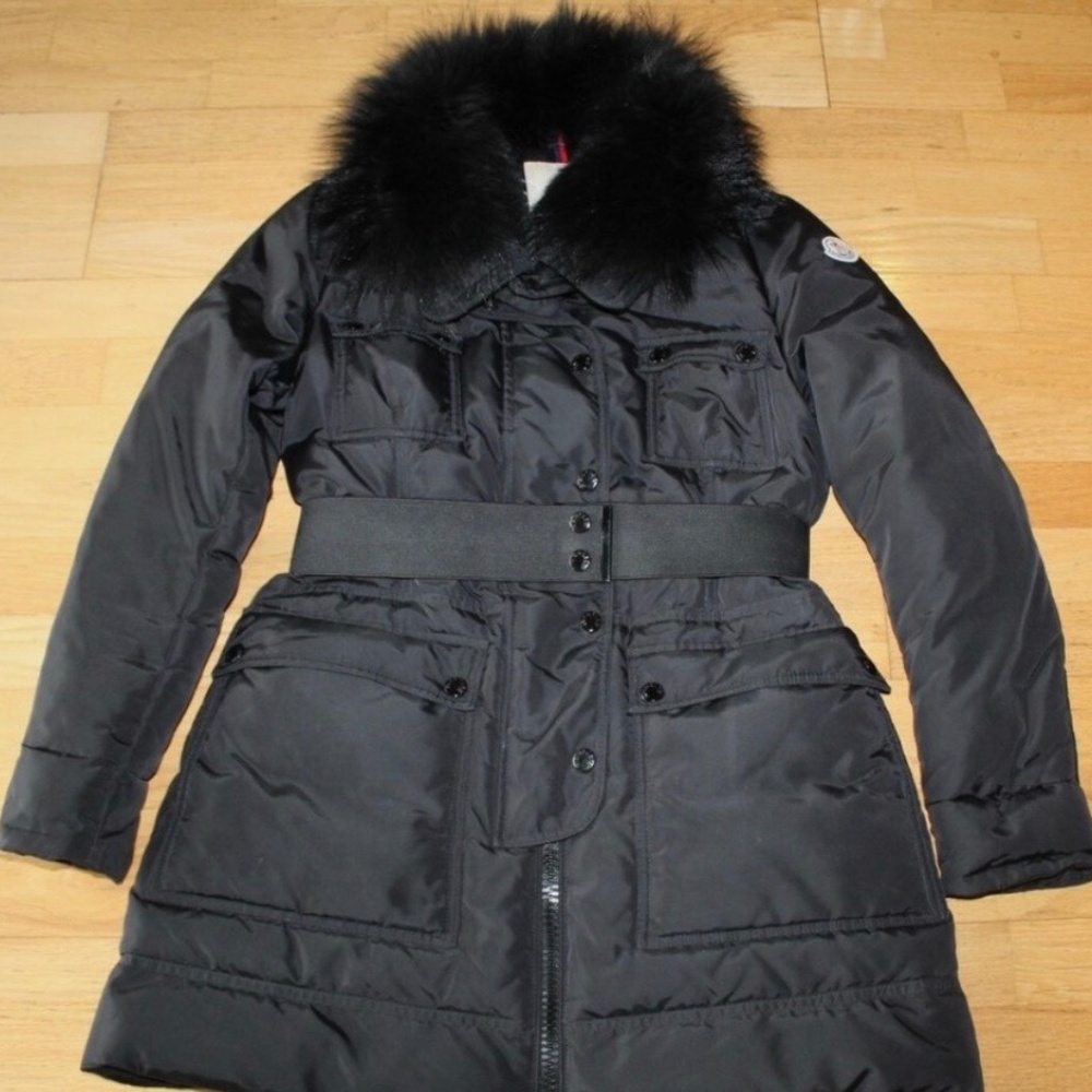 Moncler Parka w/ Fur Trim - Size 2